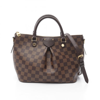 Louis Vuitton Siena Pm Damier Ebene Handbag Coated Canvas Leather