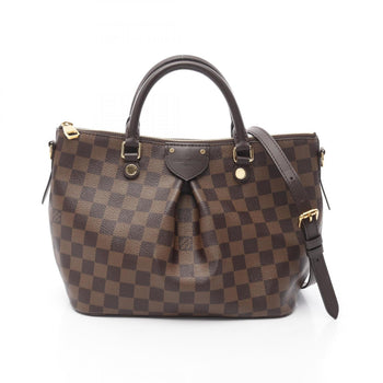 Louis Vuitton Siena Pm Damier Ebene Handbag Coated Canvas Leather