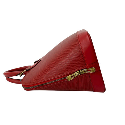 Louis Vuitton Alma Epi Leather Mini Tote Bag In Castilian Red
