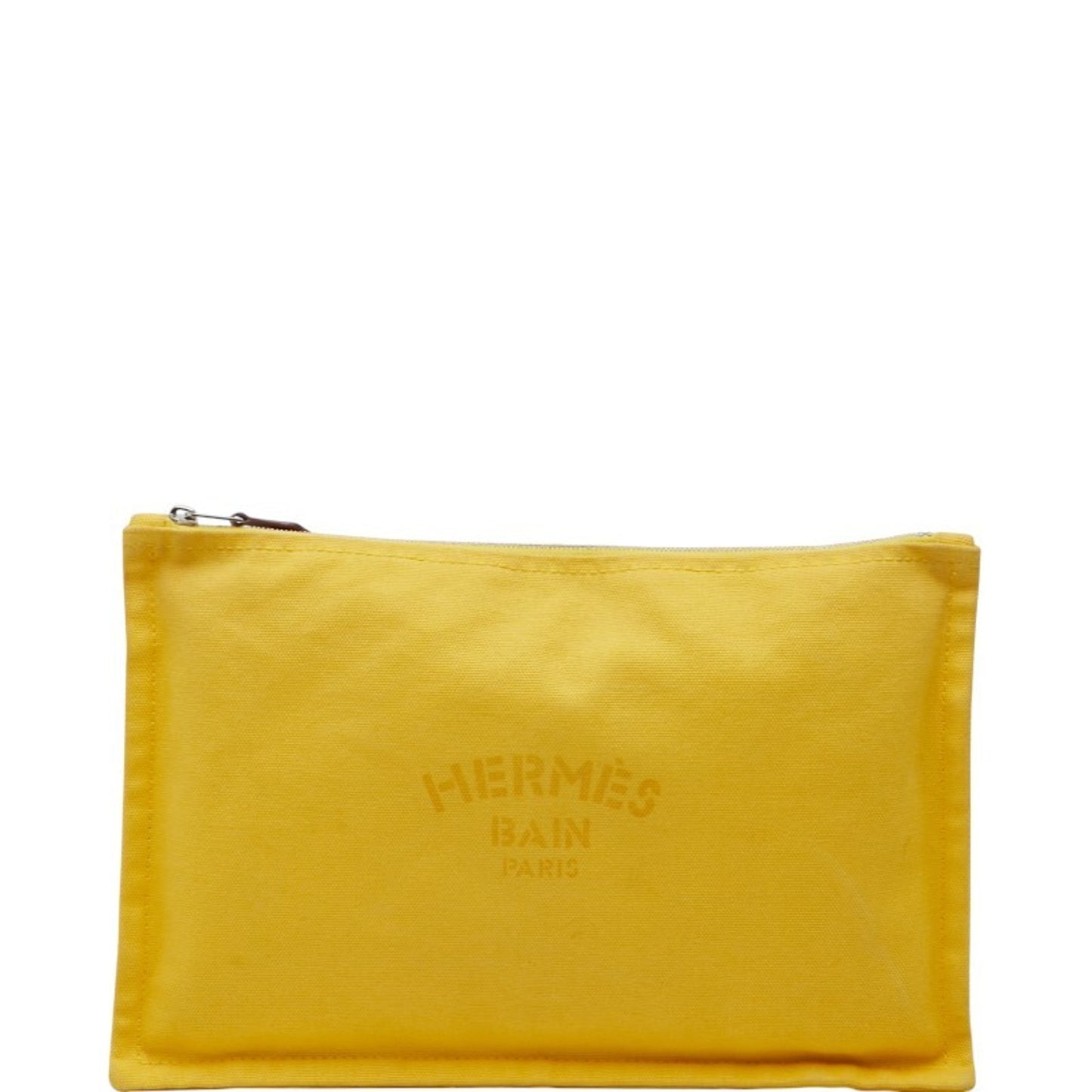 Hermes Yachting Mm Clutch Bag/Second Bag/Pouch Yellow Canvas