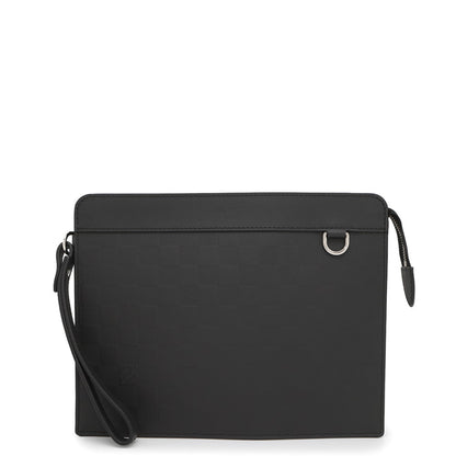 Louis Vuitton Clutch Bag Damier Infini Stand Pouch N60450 Louis Vuitton Black Second