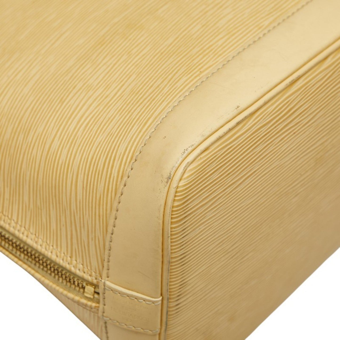 Louis Vuitton Epi Alma Handbag M5214A Vanilla Yellow Leather