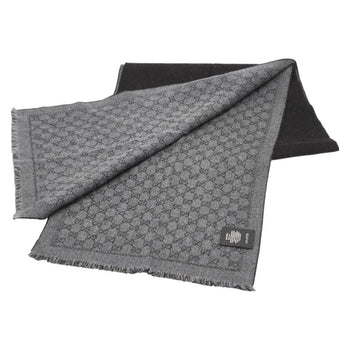 Gucci Gg Pattern Scarf In Black