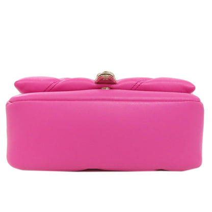 Bvlgari Serpenti Cabochon Mini Crossbody 2-Way Handbag In Calfskin