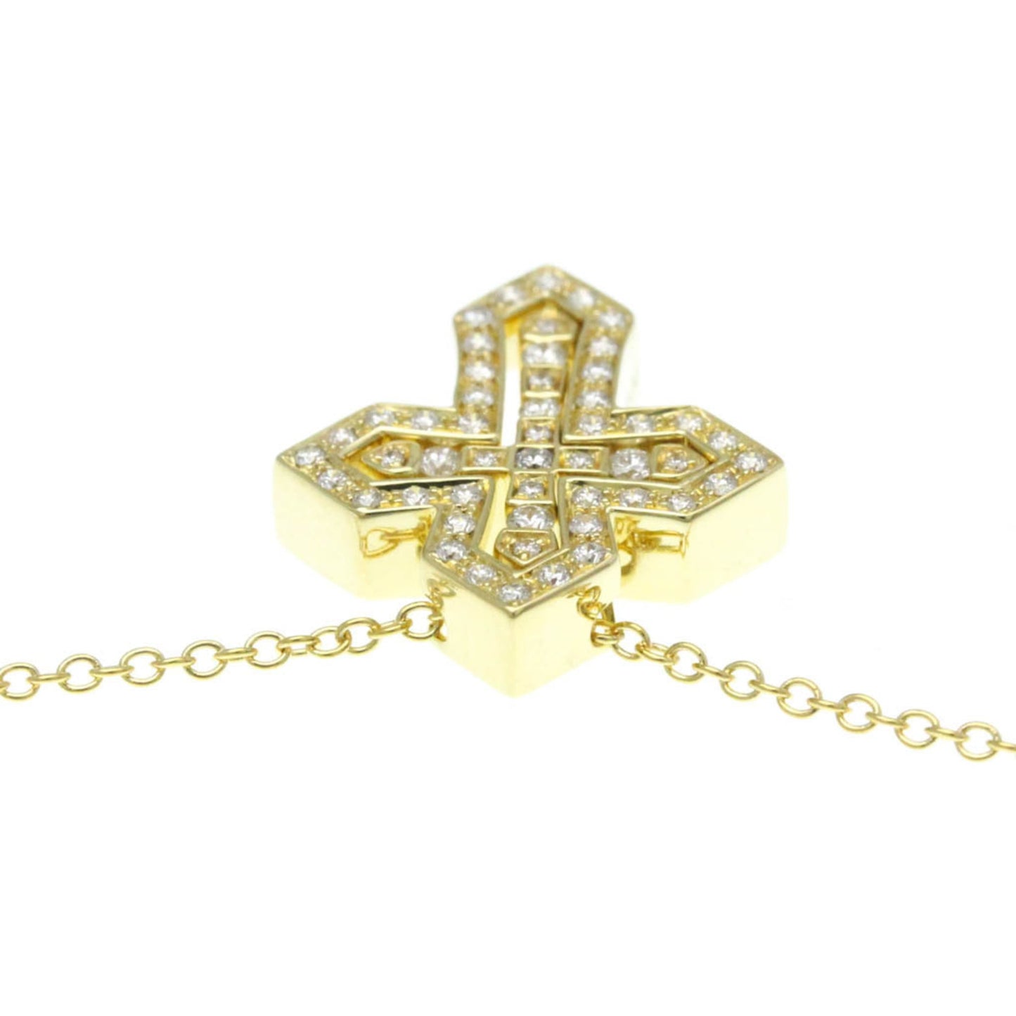 Damiani Belle Epoque Crown Necklace Xxs Yellow Gold (18K) Diamond Men