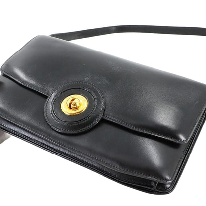 Hermes Herms Shoulder Bag In Box Calf Leather With A Black "G" Stamp And Gold Hardware