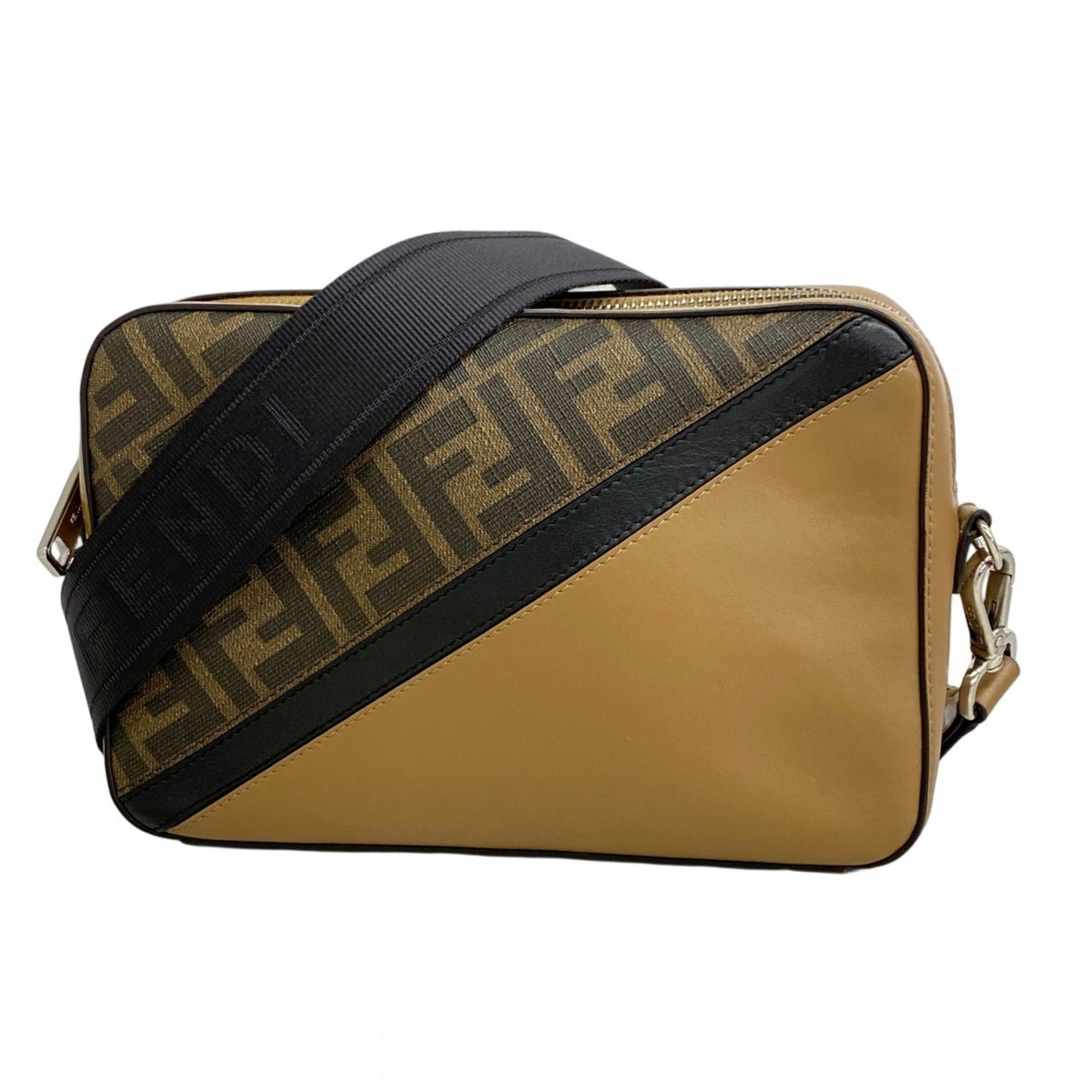 Fendi Zucca Leather Shoulder Bag