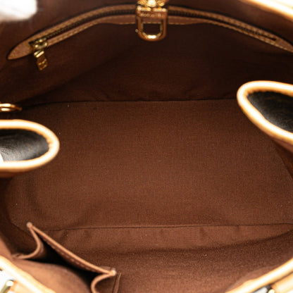 Louis Vuitton Monogram Batignolles Vertical Tote Bag Shoulder M51153 Brown Pvc Leather