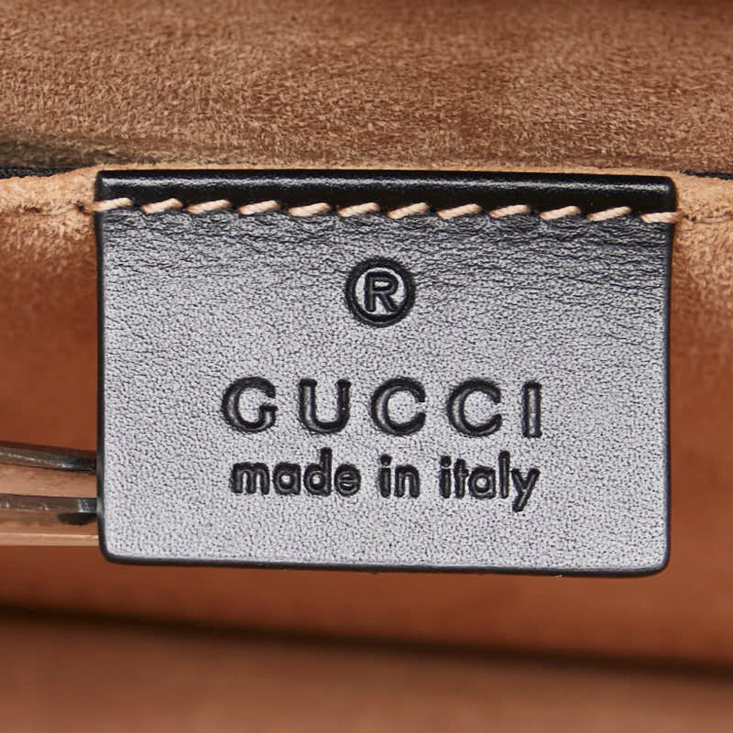 Gucci Sherry Line Sylvie Leopard Mini Handbag Shoulder Bag 470270 Beige Brown Pony Leather