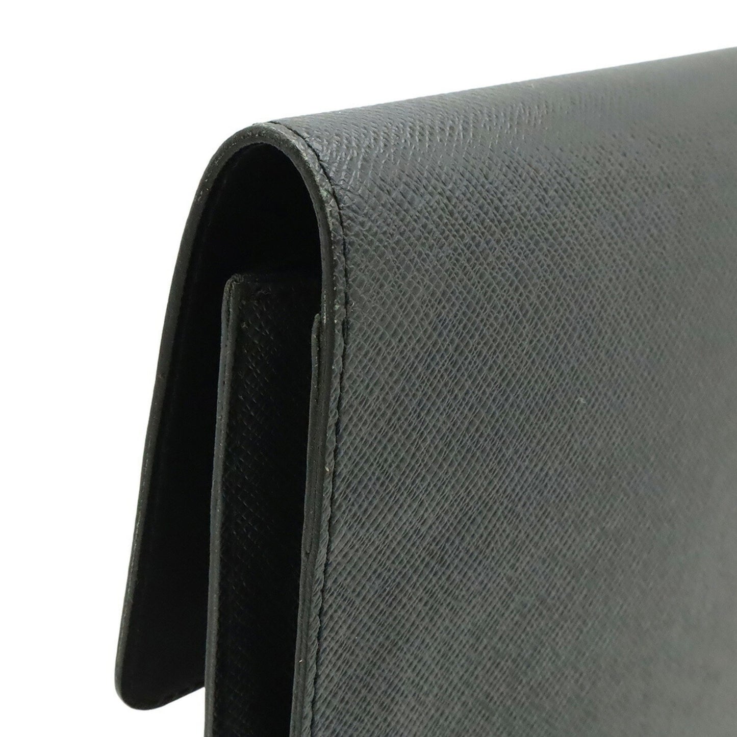 Louis Vuitton Taiga Minute Bag Document Case Leather Ardoise Black M31062