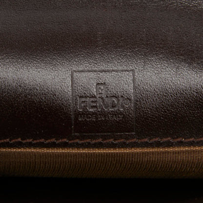 Fendi Zucca Bifold Wallet 31052 Beige Brown Canvas Leather