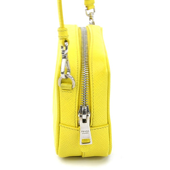 Prada Shoulder Bag Leather Yellow
