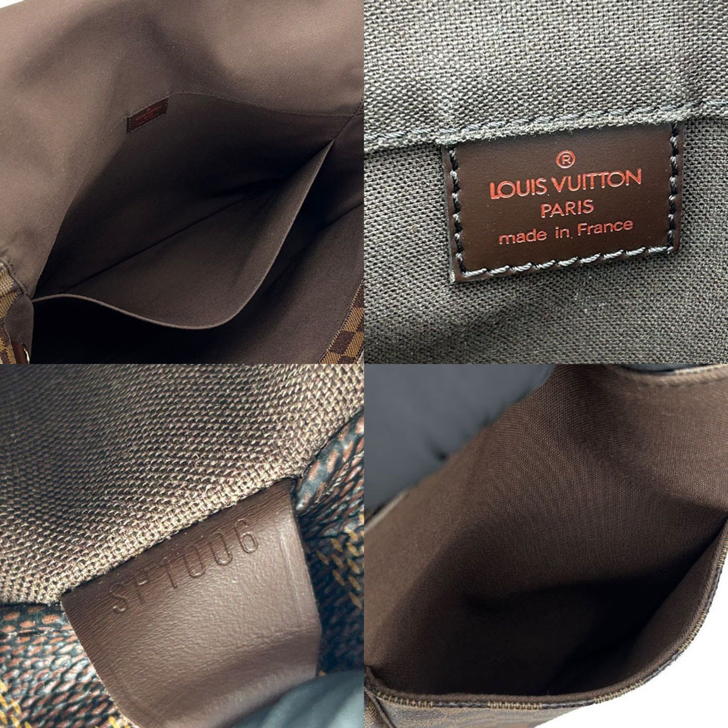 Louis Vuitton Shoulder Bag Bastille N45258 Damier Ebene Leather