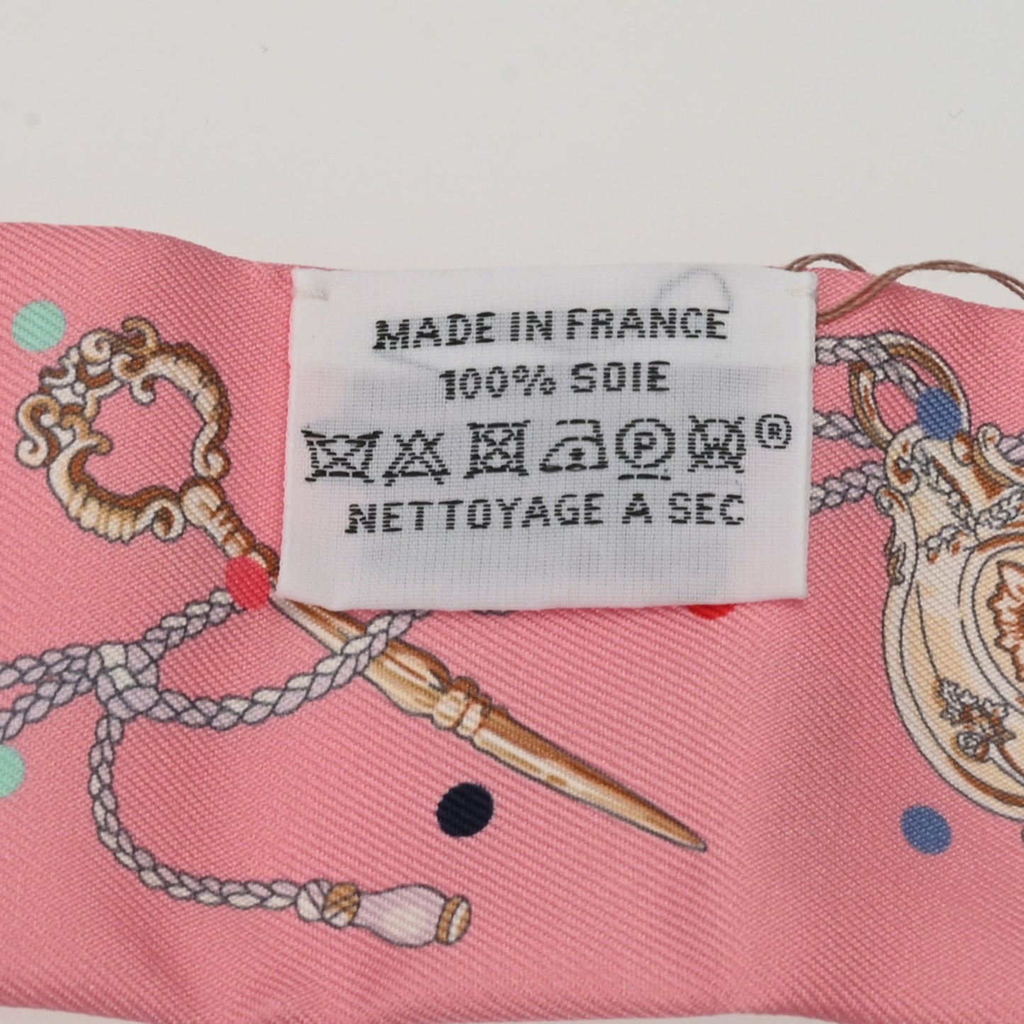 Hermes Twilly Les Cles Pois Rose