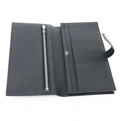 Hermes Herms Bearn Soufflet Black Chevre Mysore B Stamp (2023) Long Wallet