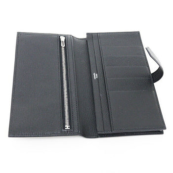 Hermes Herms Bearn Soufflet Black Chevre Mysore B Stamp (2023) Long Wallet