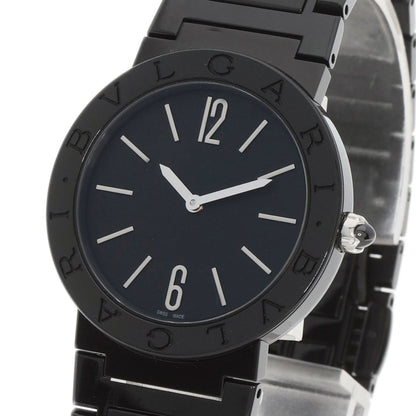 Bvlgari Bb33S Black Diamond-Like Carbon Watch In Stainless Steel/Ss