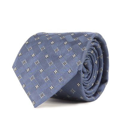 Louis Vuitton Monogram Silk Cravate Blue