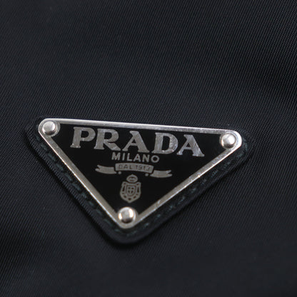 Prada Tessuto Nylon Backpack With Triangle Logo And Plate