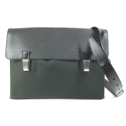 Louis Vuitton M30882 Taiga Saratov Gm Flap Messenger Bag/Shoulder Bag In Nylon Canvas And Leather