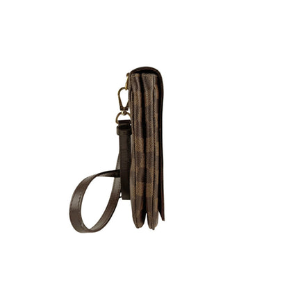 Louis Vuitton Damier Hoxton Gm Shoulder Bag In Brown Canvas