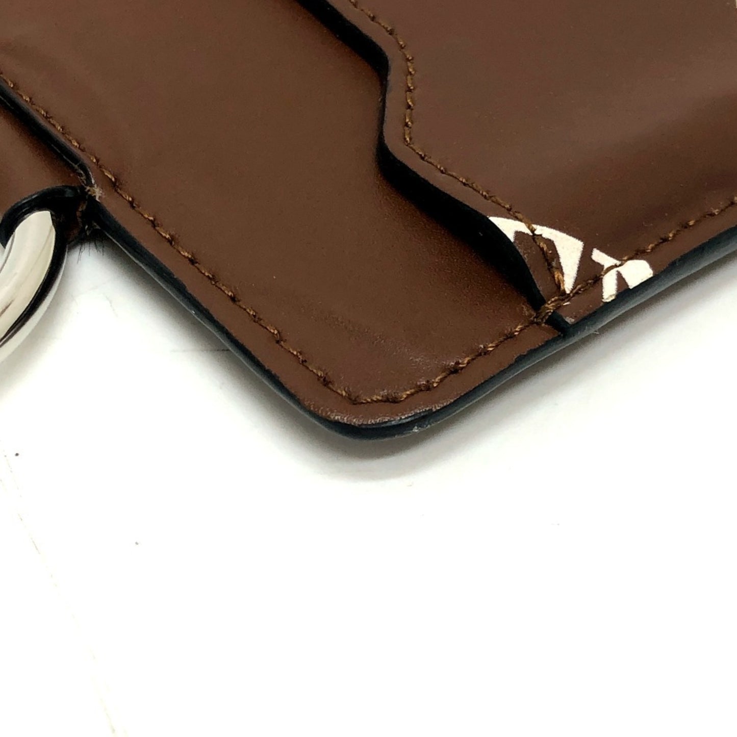 Valentino Valentino Logo All-Over Pattern Strap Smartphone Accessory Neck Shoulder Bag Leather