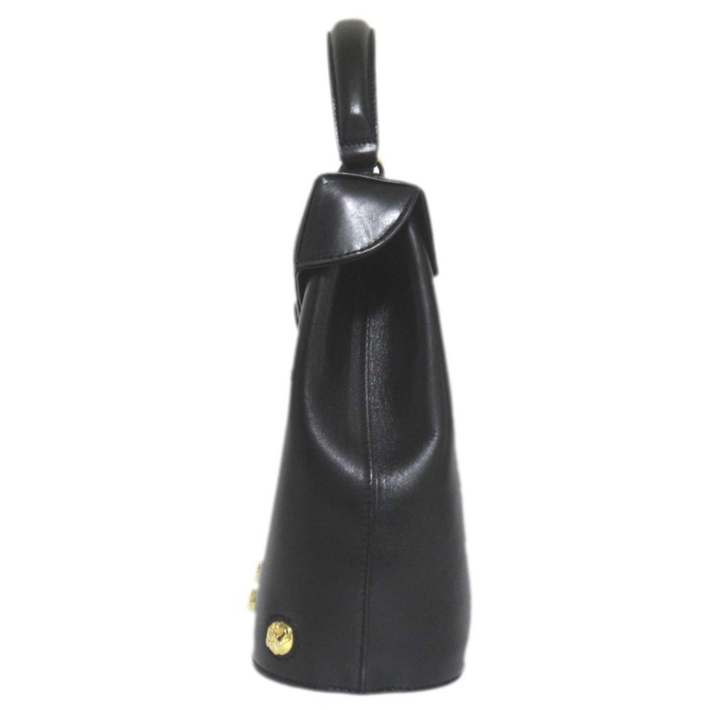 Salvatore Ferragamo Studded 2-Way Flap Shoulder Bag/Handbag In Black