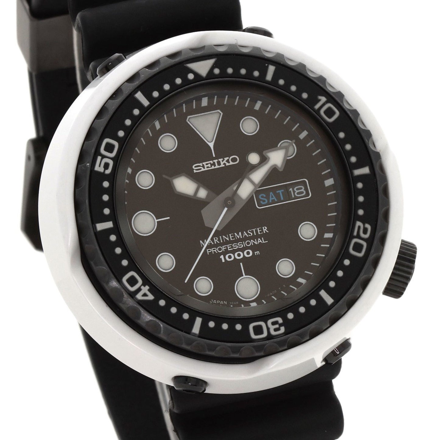 Seiko Sbbn019 7C46-0Ad0 Prospex Marine Master 300-Piece Limited Edition Watch Titanium Ceramic