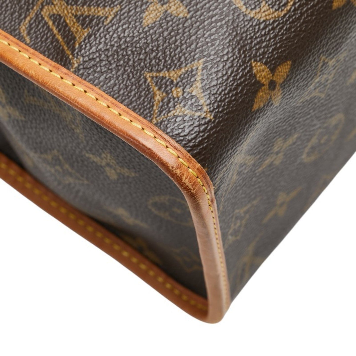 Louis Vuitton Monogram Popincourt Handbag M40007 Brown Leather