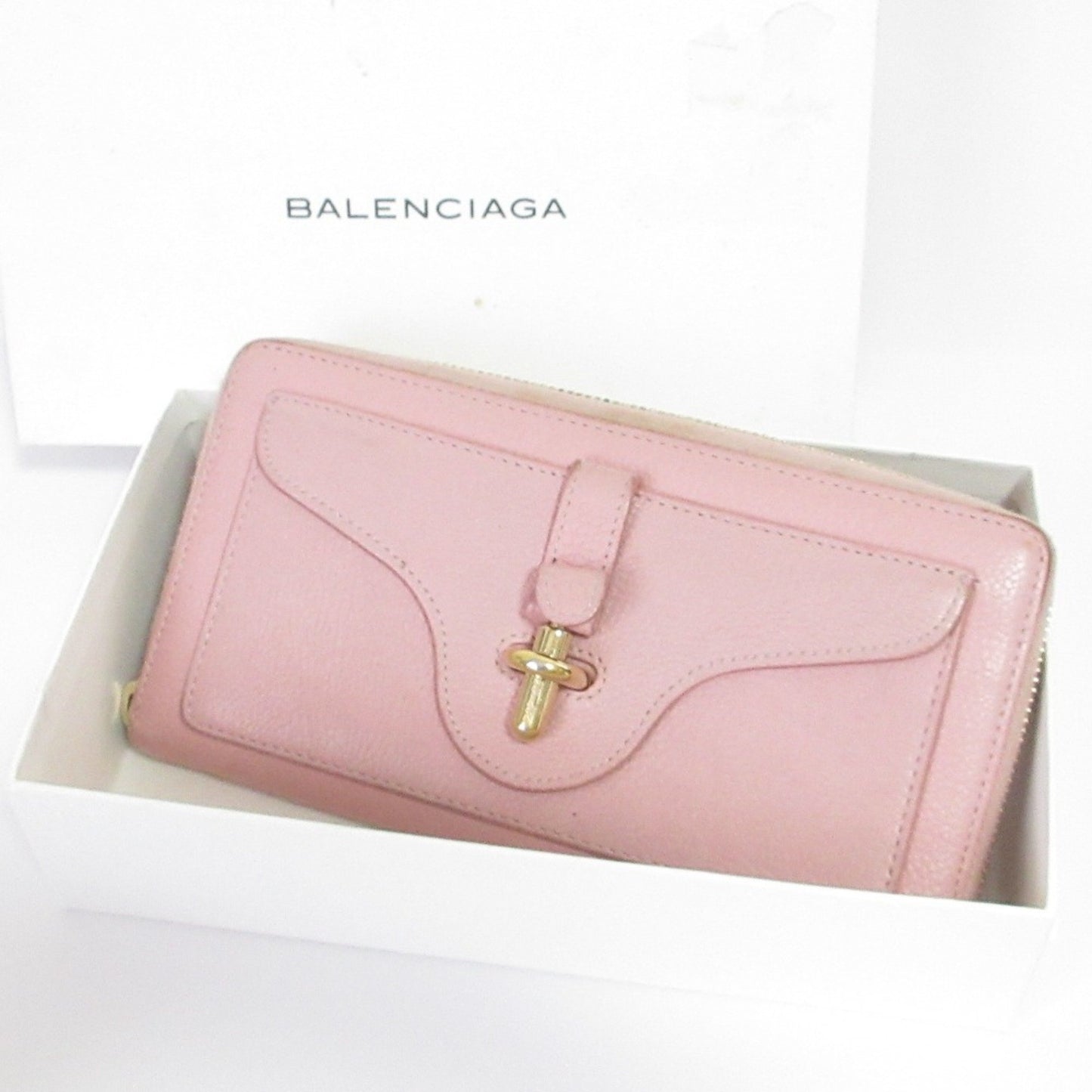 Balenciaga Round Zip Long Wallet