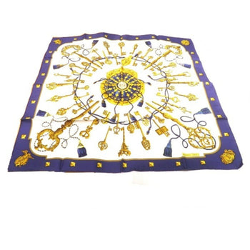 Hermes Carr 90 Key Motif Large Scarf/Muffler For Women