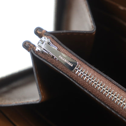 Gucci Balenciaga The Hacker Project Neoclassic Canvas And Leather Gg Print Round Zip Wallet