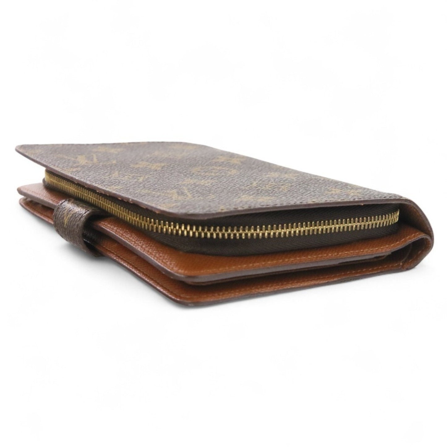 Louis Vuitton Porte Papier Zip Bifold Wallet M61207 Brown