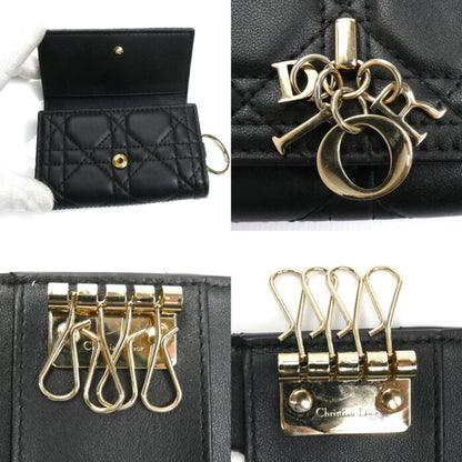 Christian Dior My Aster Key Case Cannage Black S0983Onmj M900