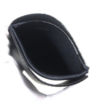 Valextra Double Money Clip Leather Wallet/Billfold In Dark Navy With Silver Hardware