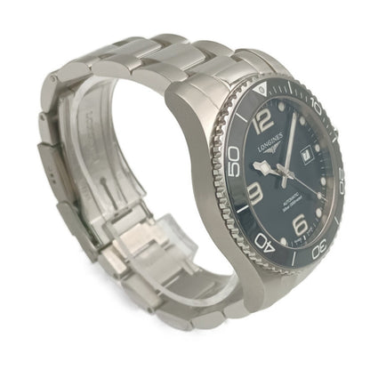 Longines Hydroconquest L3.781.4.56.6 Silver Black Dial Stainless Steel