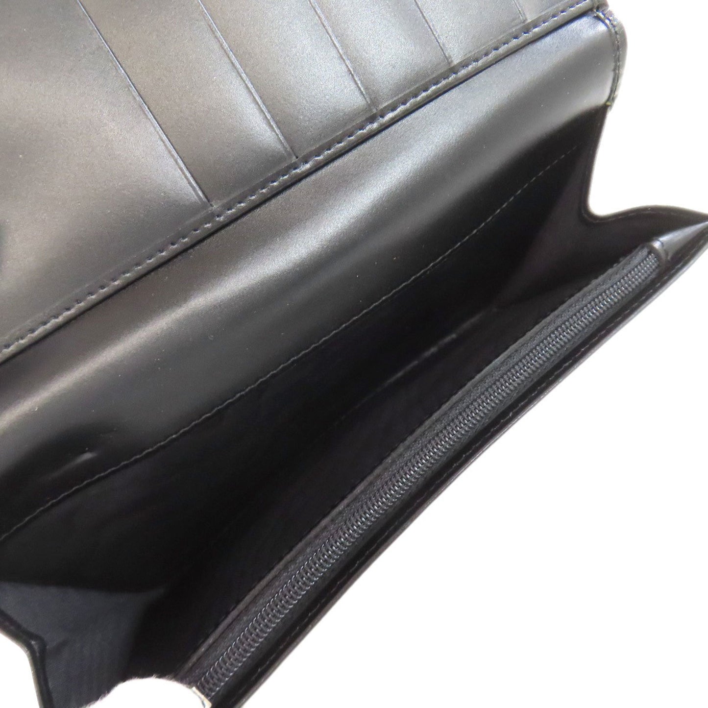 Salvatore Ferragamo Gancini Hardware Long Leather Wallet