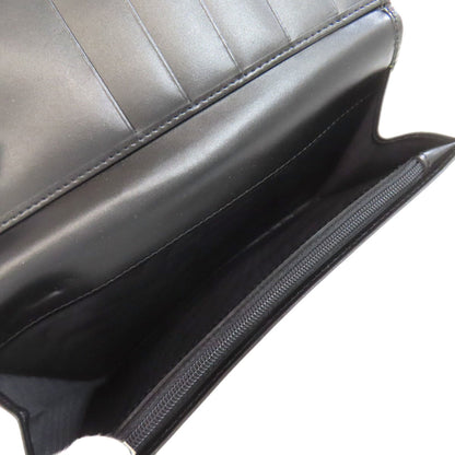 Salvatore Ferragamo Gancini Hardware Long Leather Wallet