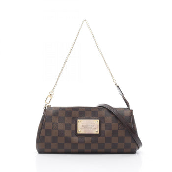 Louis Vuitton Eva Handbag Coated Canvas Leather Damier