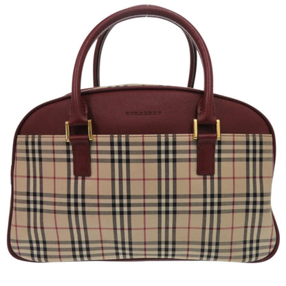 Burberry Nova Check Leather/Canvas Beige Boston Bag 1300 Burberry
