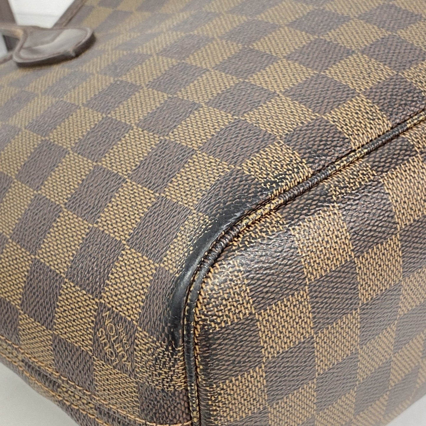 Louis Vuitton Damier Neverfull Pm Tote Bag N51109 Ebene