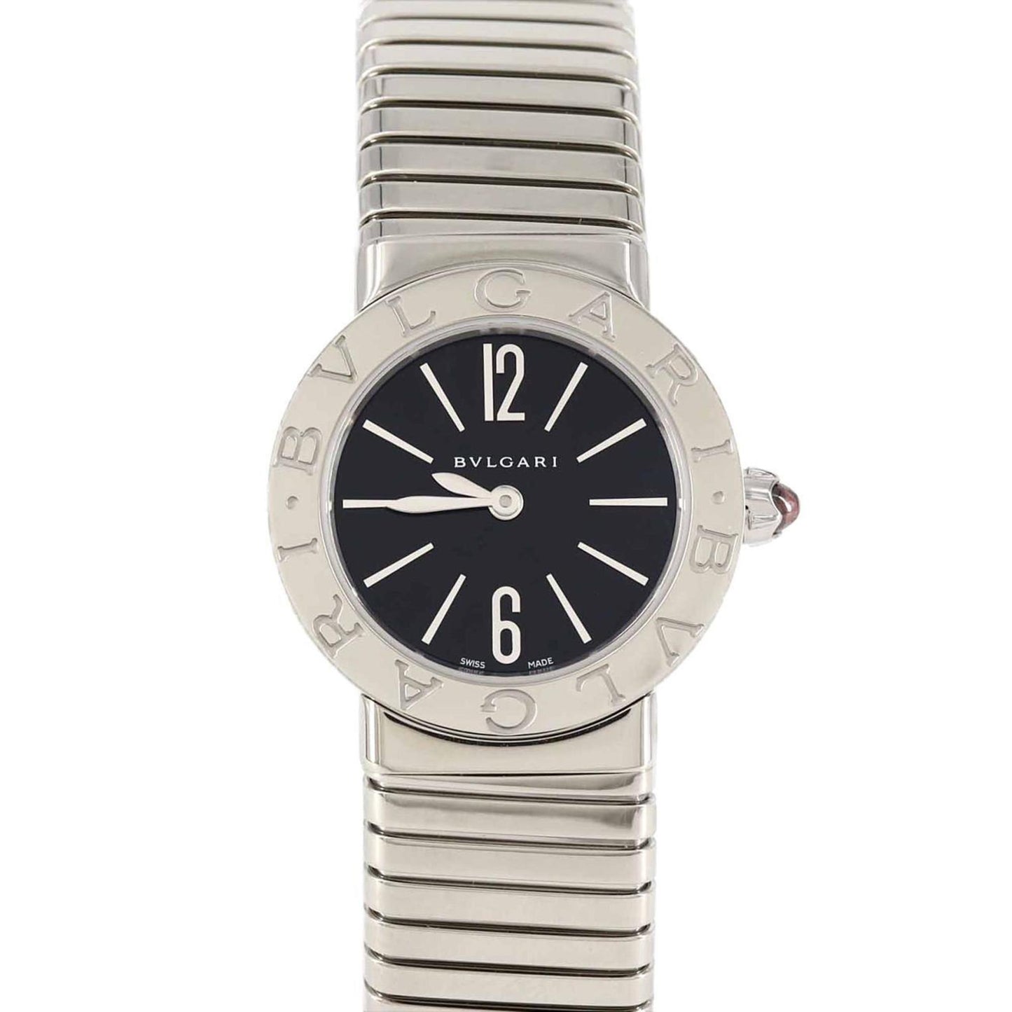 Bvlgari Tubogas Small Bbl262Ts Bbl262Tbss Stainless Steel Quartz Watch