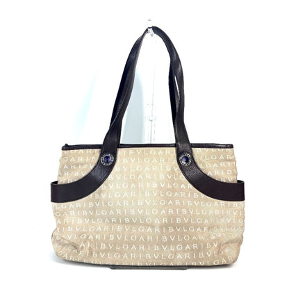 Bvlgari Bvlgari Logomania Bag Shoulder Tote Canvas Leather