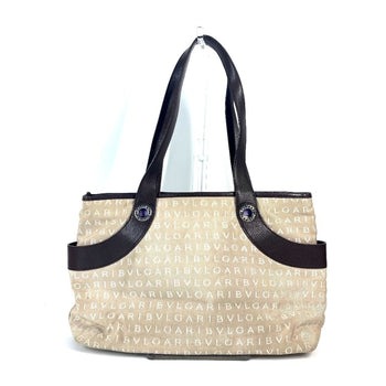 Bvlgari Bvlgari Logomania Bag Shoulder Tote Canvas Leather