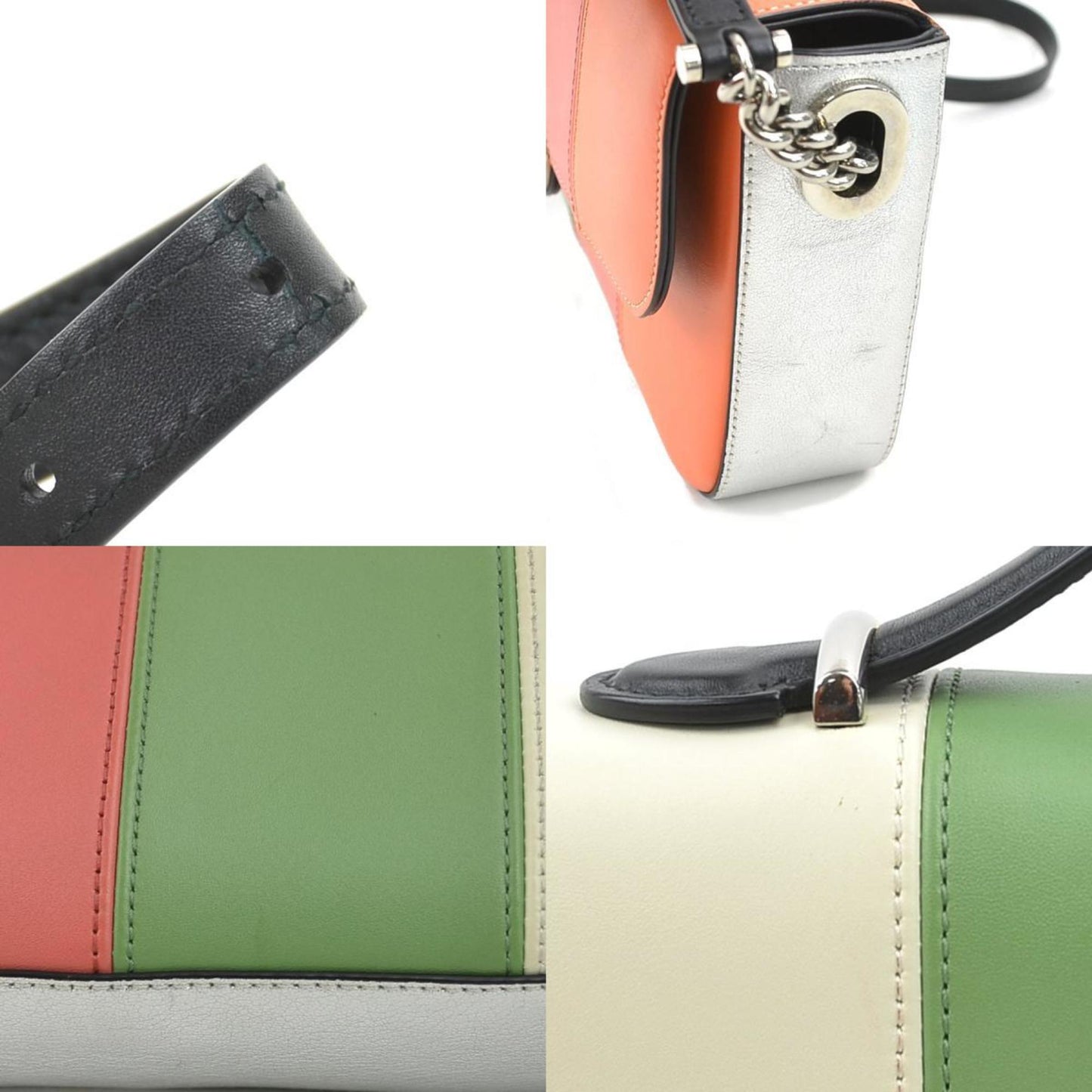 Gucci Shoulder Bag Leather Multicolor