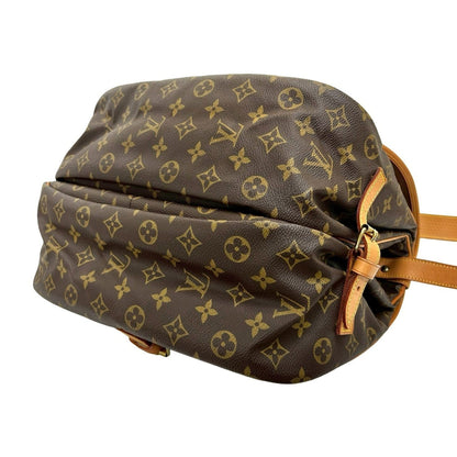 Louis Vuitton Vintage Saumur 35 Monogram Leather Shoulder Bag/Body Bag Brown 39143
