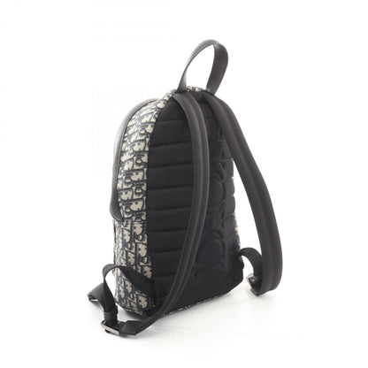 Christian Dior Dior Rider Backpack Canvas Leather Kids Beige Navy Black