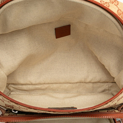 Gucci Gg Canvas La Angels Waist Bag Backpack 536842 Brown Leather