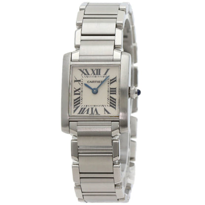 Cartier Tank Franaise W51008Q3 Sm Stainless Steel Watch