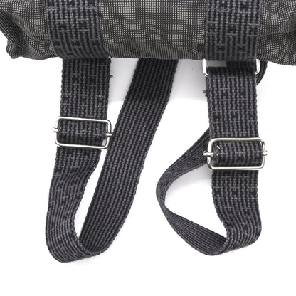 Hermes Air Line Ad Pm Canvas Tote Bag/Backpack In Gray/Black Nylon